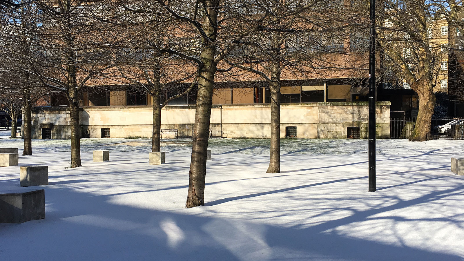 Snow in St. John's Churchyard